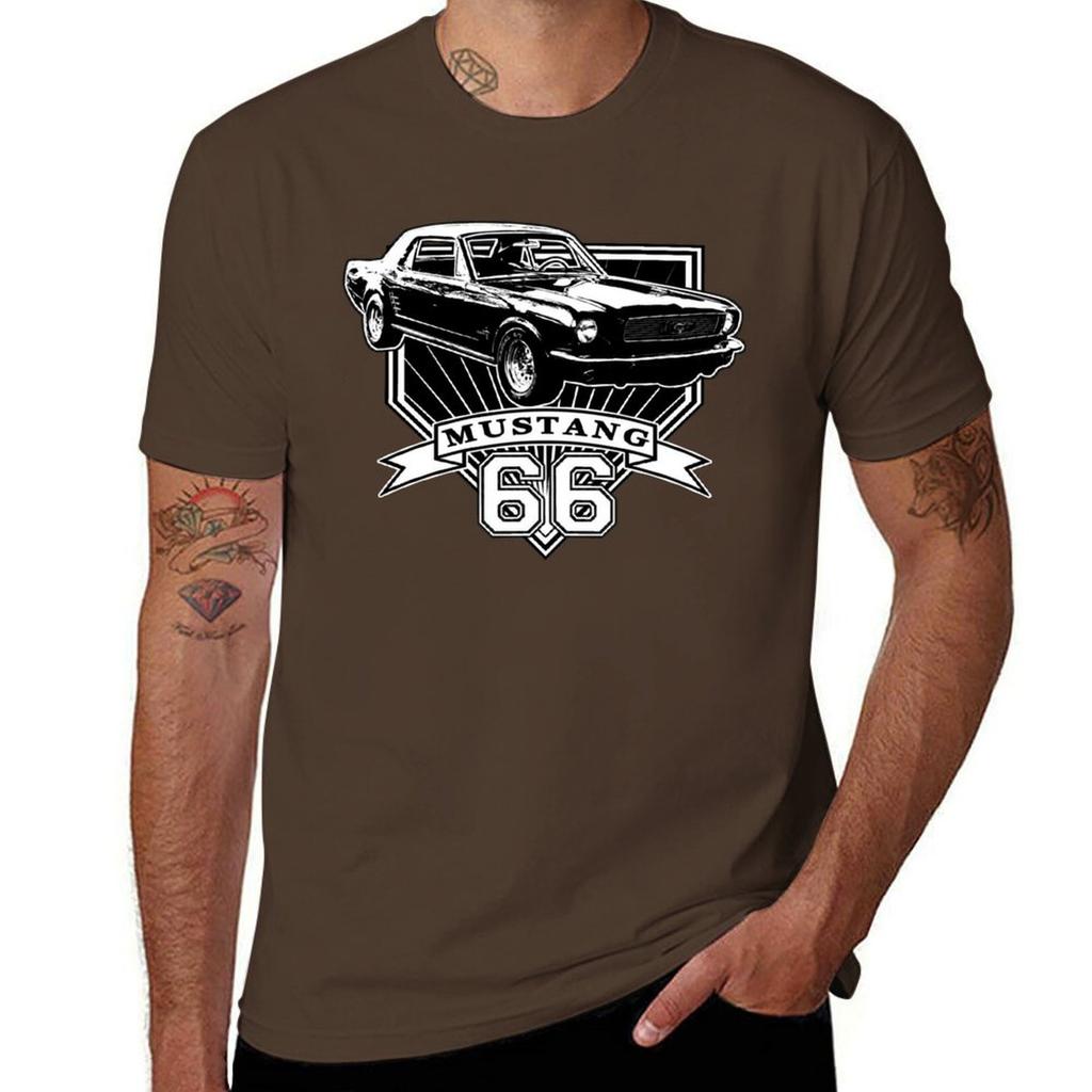 66 Mustang Coupe T-Shirt plus size tops sweat tshirts for men