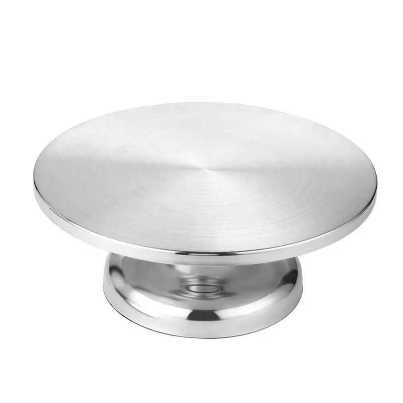 12 Inch Cream Cake Non-slip Turntable Aluminum Alloy Turntable Stainless Steel Decorating Rack Baking Tools Set Decorating Table