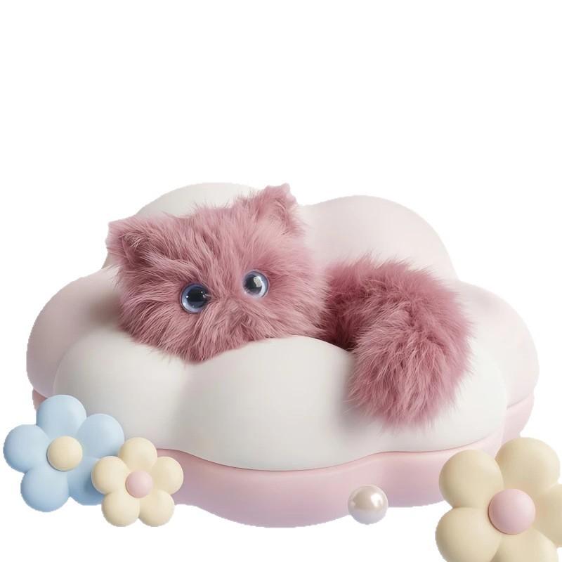 AI Scruffy Cat  Robot Plush Toy Voice Interactive Child Growth Learning Companion Soothing Large Model Pet Doll