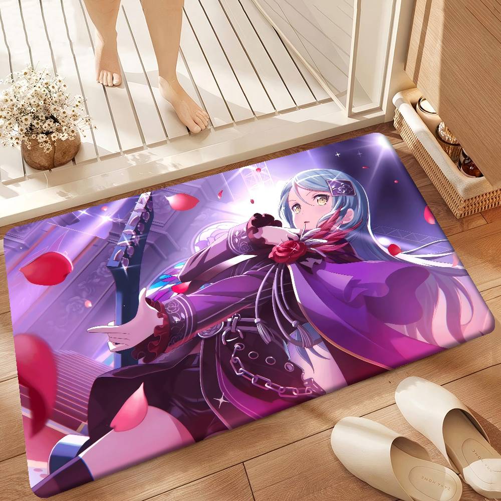 S-sayo Hikawa Floor Mat Retro Multiple Choice Living Room Kitchen Rug Non-Slip Modern Home Decor