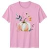 Elegant Fall Watercolor Unisexs TShirt Pumpkin Harvest