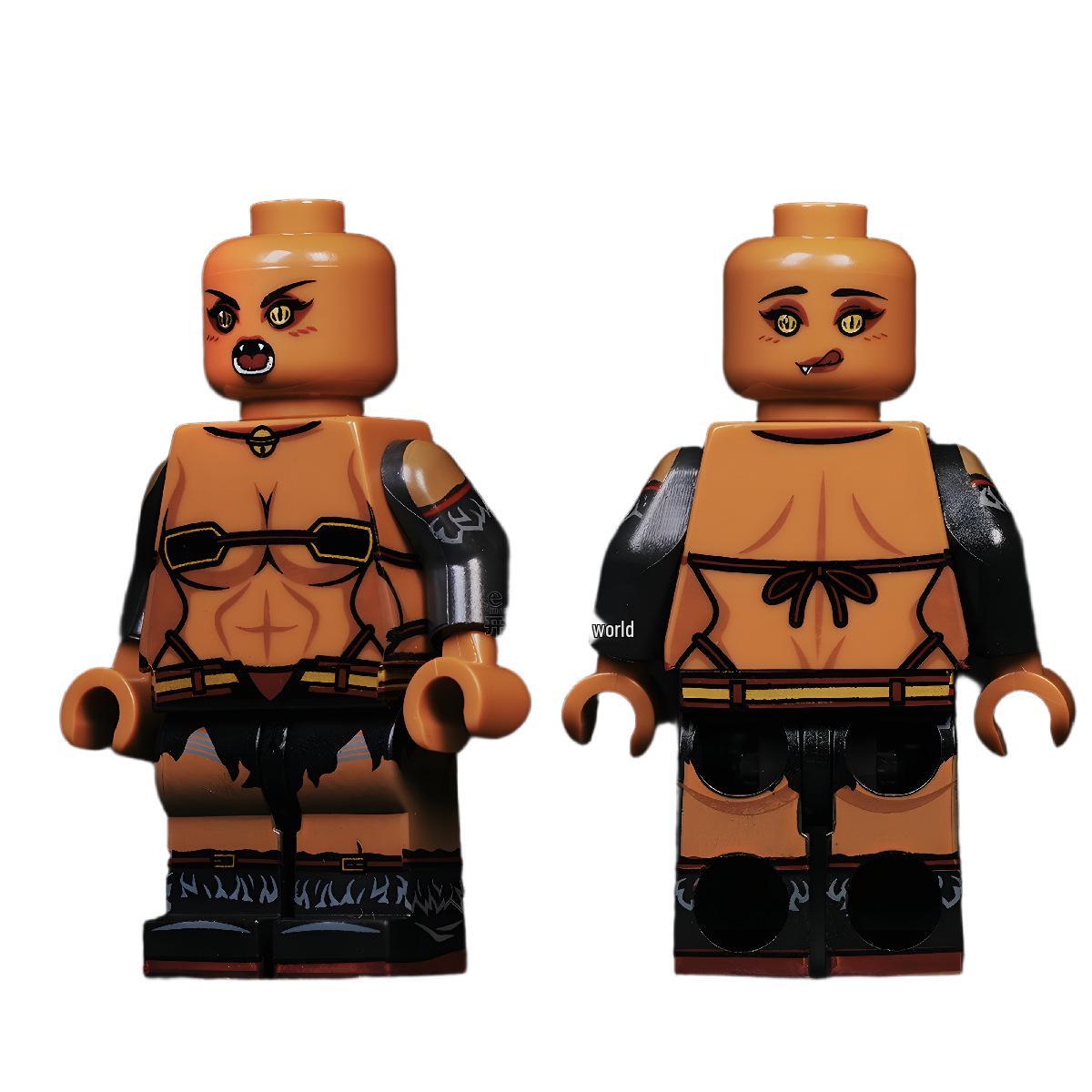 

Lu Bu Base Body Minifigure: Female Huang Zhong & Guan Yu - Three Kingdoms Series (LEGO-Compatible)