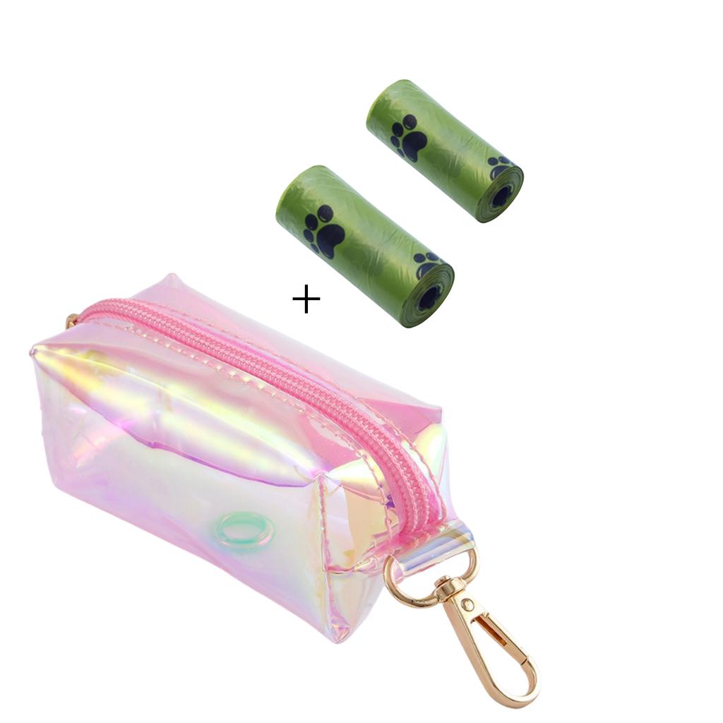 New Pet Poop Picker Laser Leather Rubbish Bag Shell Colourful Transparent High Volume Biodegradable Dispenser Pet Supplies