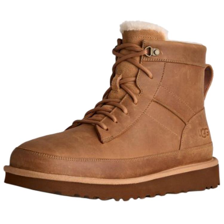 UGG Casual Heritage Warm Versatile Lace-Up Snow Boots Men Boots Chestnut 1174580-BWST