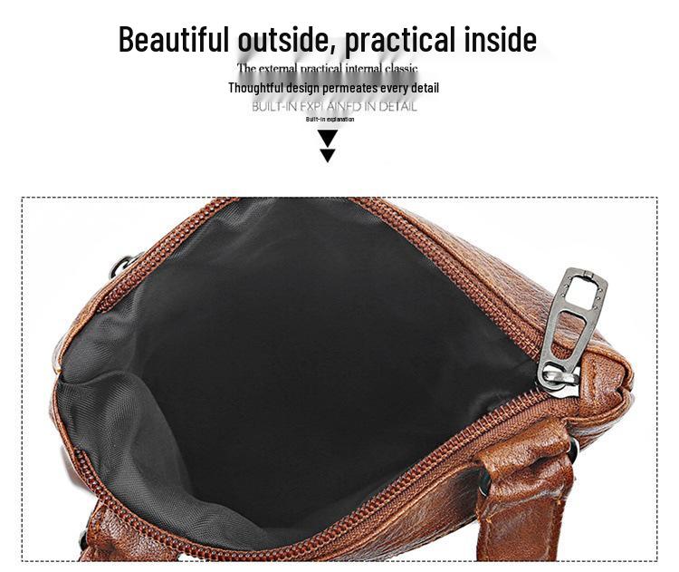 Women's Stylish Retro Crossbody Bag - Soft Leather, European & American Style, Small Shoulder Phone Bag