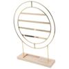 Rotating Earring Display Stand: Multi Tier Metal Earring Organizer Stand Adjustable Jewelry Display Rack for Women Girls Stud Hanging