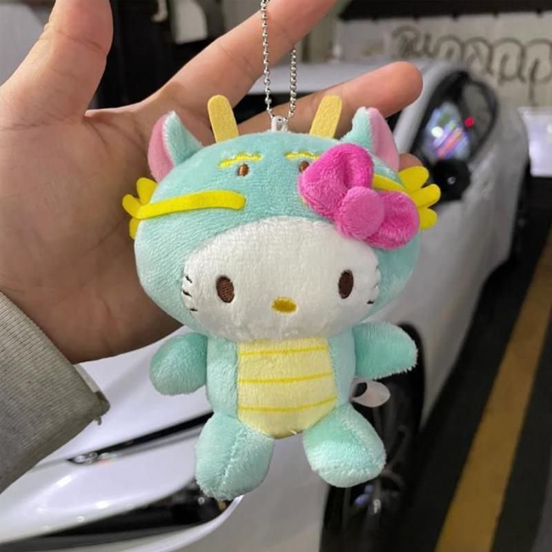 Кулон Hello Kitty в год Дракона, милая сумка, рюкзак с кошкой Kt, плюшевая игрушка, новогоднее подвесное украшение