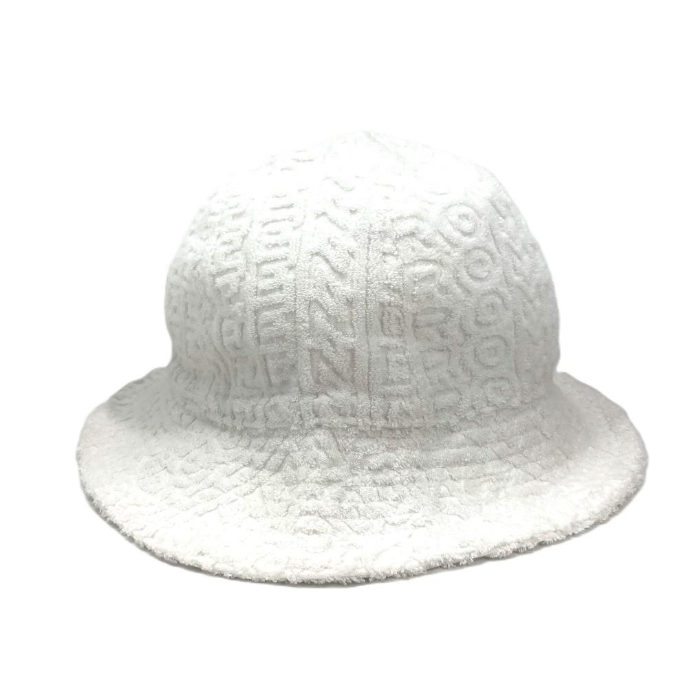 FENDI FXQ982 MARC JACOBS collab bucket hat bob hat cotton / Nylon White Unused
