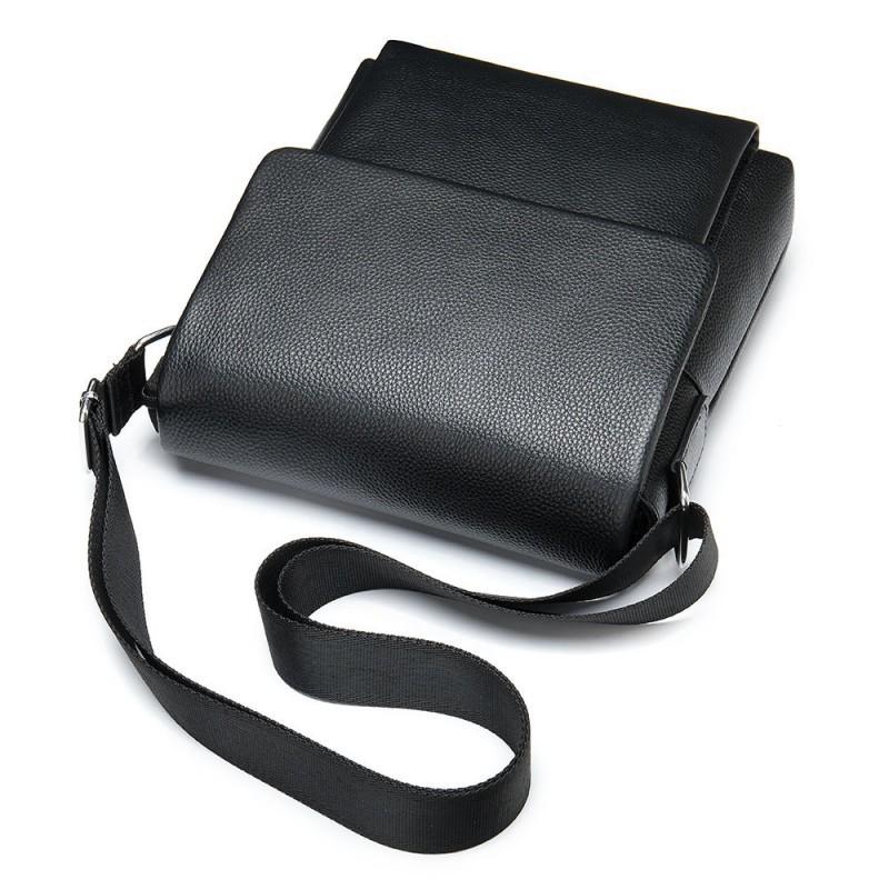 Head Layer Cowhide Men's Shoulder Bag Casual Covered Single Trendy Versatile Commuting