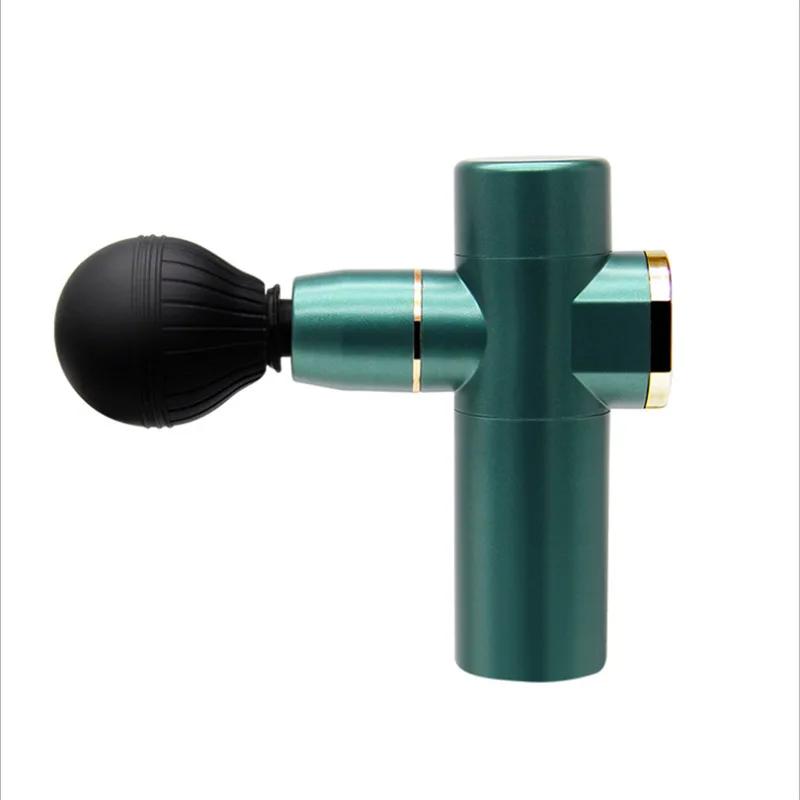 

Мини-многофункциональный электрический фасциальный пистолет для похудения, релаксация шеи, спины, ног, плеч, перкуссия, мини-массажер для облегчения боли зелёный