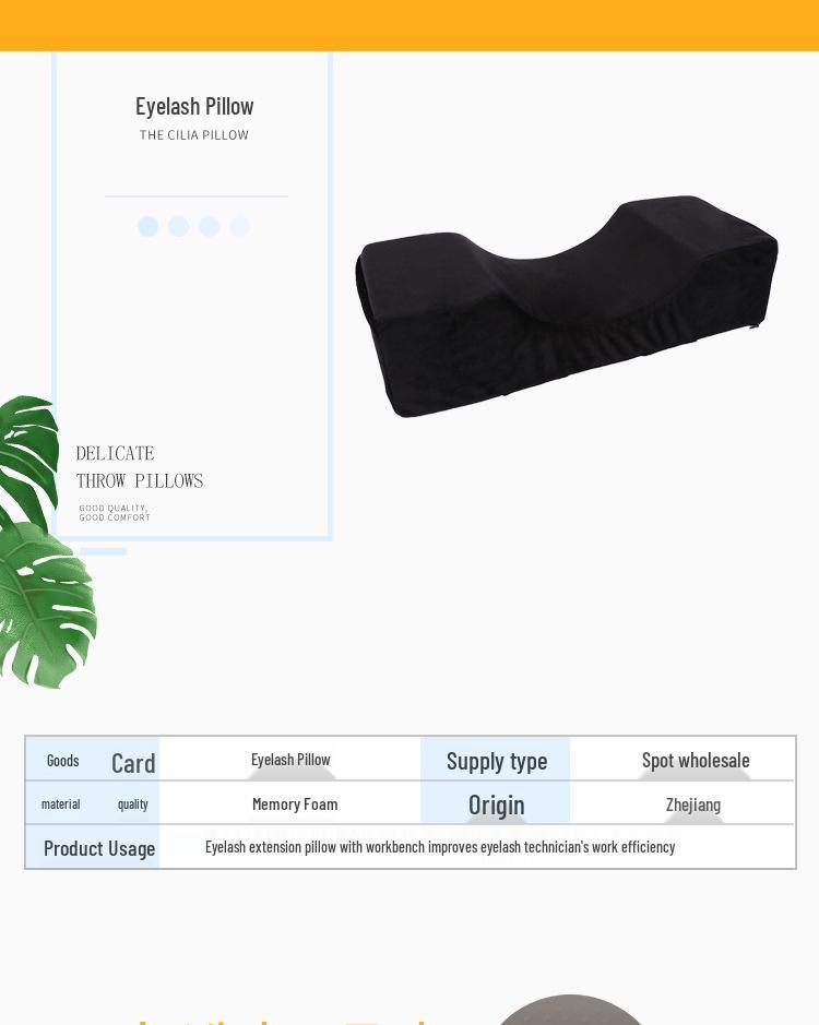 U-Shaped Eyelash Extension Beauty Pillow