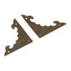 Flower Pattern Jewelry Box Decorative Protect Cover Corner Brackets Corner Foot Corner Protector