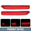 ABSOPRO LED Tail Fog and Turn Signal Lights for Nissan Sentra Plastic with Red Set of 2 Lights, Lights, (265608990B) (2020-2021), Lenses,