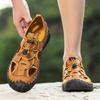 38-48 Sommer Herren Sandalen Outdoor Mesh Strand Sandalen Freizeitschuhe Sneaker Herren Leder Sandalen