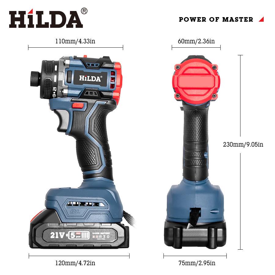 Cross 21V Brushless High Torque Rechargeable Electric Drill & Screwdriver