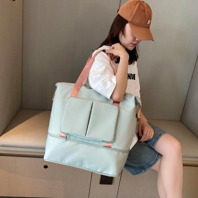 Waterproof men s travel bag large-capacity handbag clothes fitness dry and wet separation sports luxury backpack