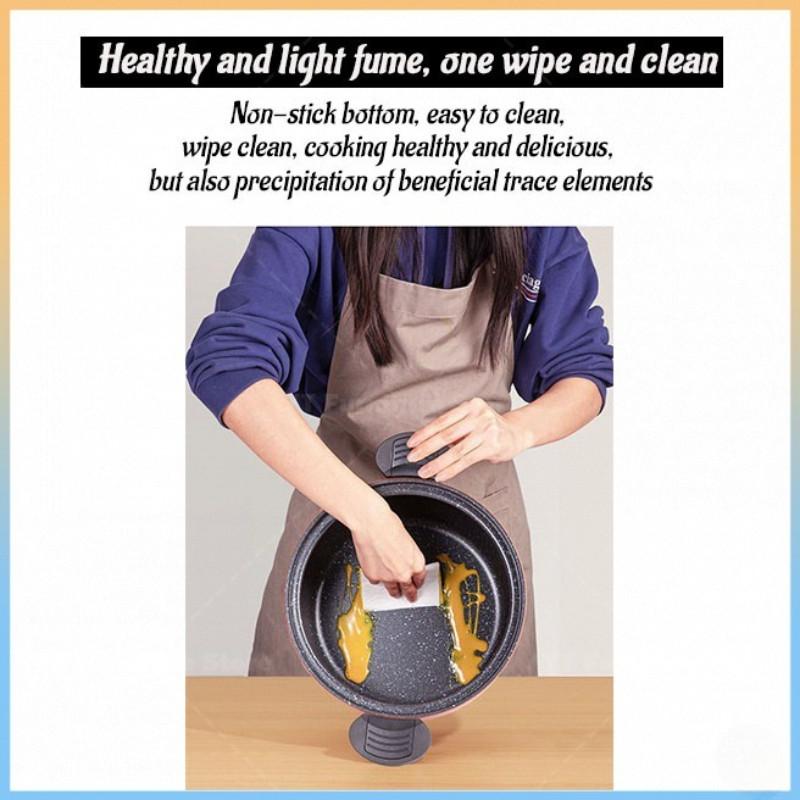 Olla a presión micro antiadherente de 8L Multifunción Estofado Cocción Sopa Wok Hogar Multifuncional Trigo Arroz Piedra Estofadora