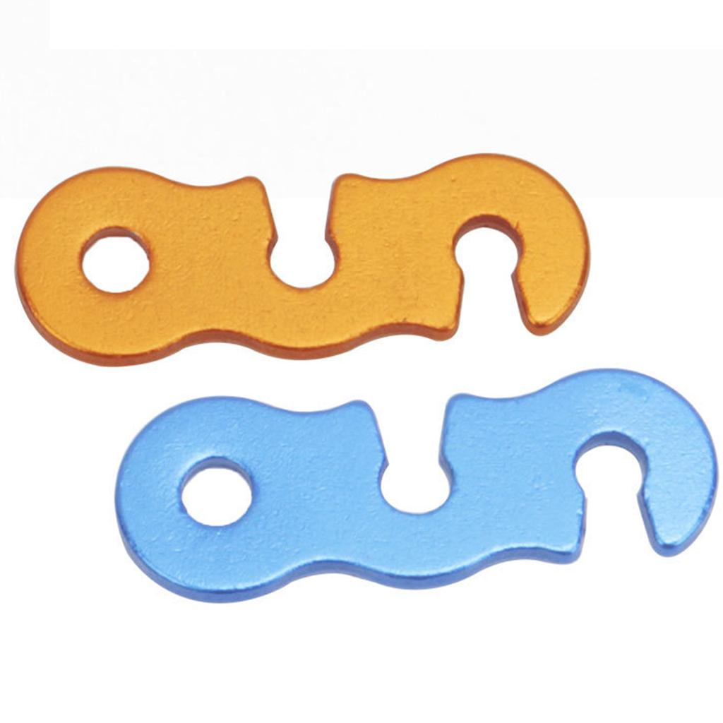 10pcs Camping Rope Tensioners Outdoor Camping S Type Rope Tensioner for Camping Hammock Tarp Rainfly