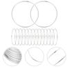 30 Pcs Ring Metall Windspiele Ringe Handwerk Machen Lieferungen Traum Cather Silber