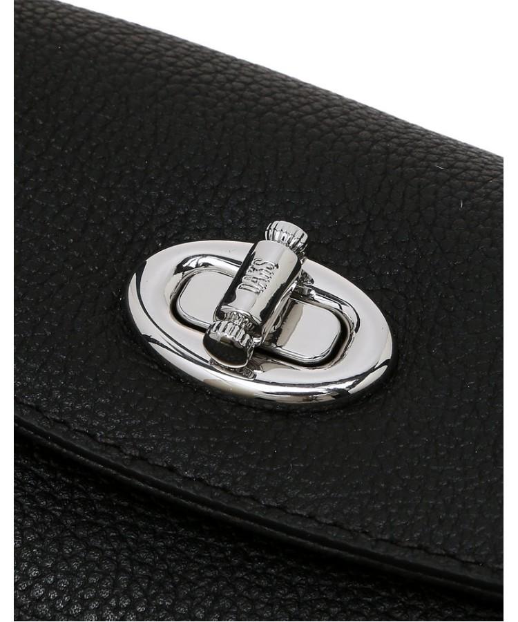 Daks Womens Accessories Black Lock-Detail Flap Shoulder Bag M_Dcba6E941Bk