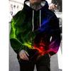 Autumn Men'S Leopard Print Hoodie 3D Printing Long Sleeve Pullover Casual Streetwear Cartoon Character Hoodie Man Hoodie