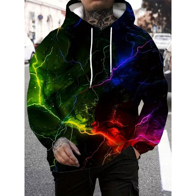 Autumn Men'S Leopard Print Hoodie 3D Printing Long Sleeve Pullover Casual Streetwear Cartoon Character Hoodie Man Hoodie
