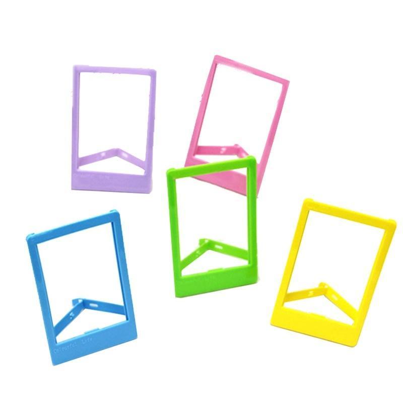 2 STK Forskjellige Fargerike 3-tommers Fujifilm Instax Mini Rammer tilfeldig farge