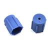 10 Stk/sett R134a Cap Set 16mm Rød 13mm Blå Bil Klimaanlegg Støvhetter for AC System Ladeport Caps 5 sett Blå lav side 5 sett rød høy side