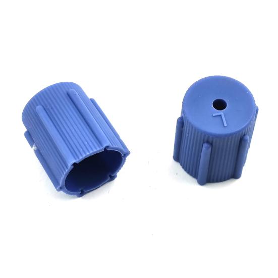 10 Stk/sett R134a Cap Set 16mm Rød 13mm Blå Bil Klimaanlegg Støvhetter for AC System Ladeport Caps 5 sett Blå lav side 5 sett rød høy side