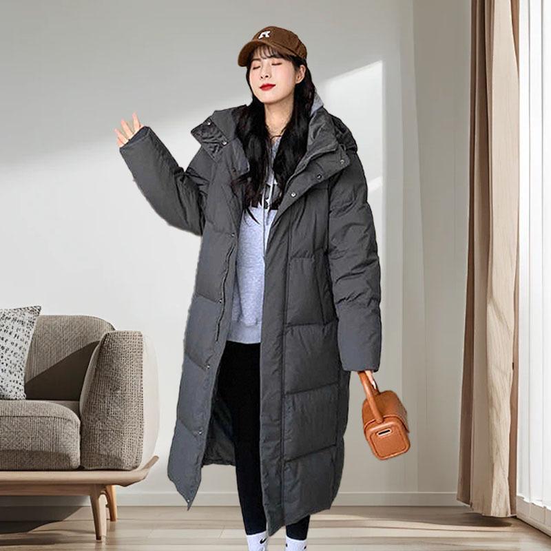 Medium and long down jacket women's duck down winter 2024 new Japanese and Korean style women's down jacket fashion high-end women