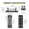 Heavy Duty 150A Bus Bar Power Distribution Terminal Block 8 x M6 12-48V Busbar