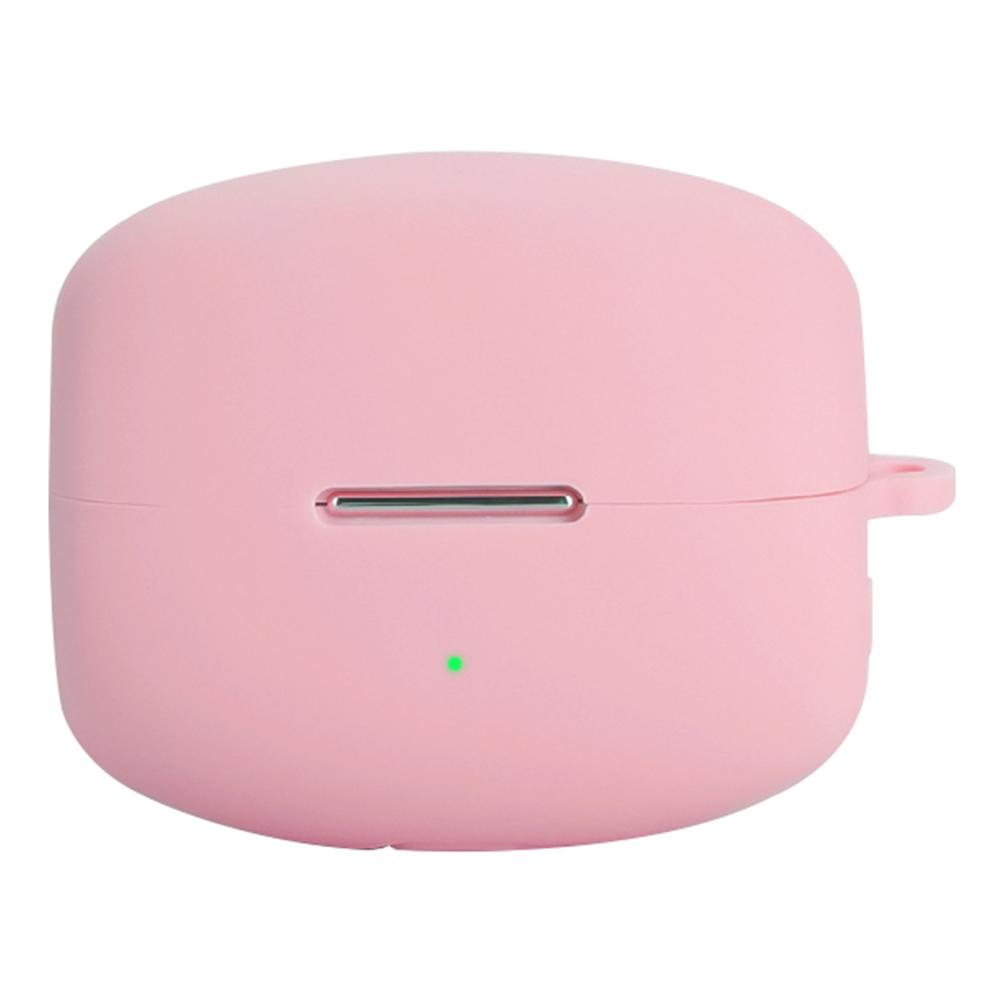 For Oppo Enco Clip Silicone Case Wireless Earphones Protective Cover with Anti-Lost Buckle