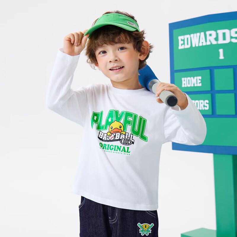 B.Duck Kids  Long-Sleeve Cartoon T-Shirt 120