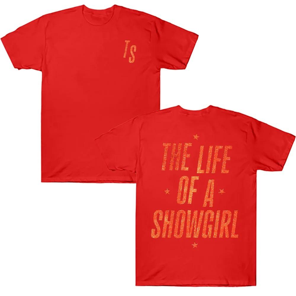Cotton Vintage The Life of A Showgirl T-shirts New Album 2026 Tees TS Gift for Fan Clothing Summer Fashion Men Women Top