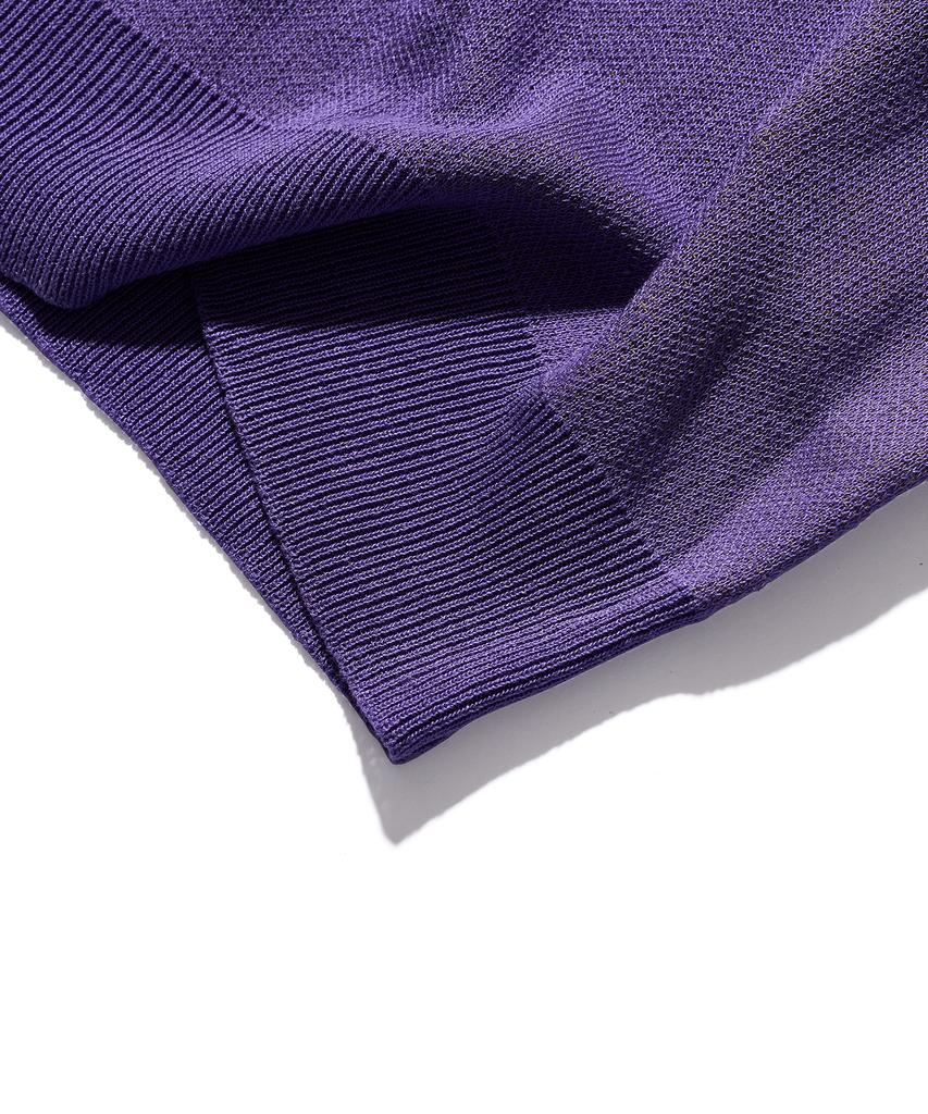 BROWNBREATH Spread Knit Vest - Purple