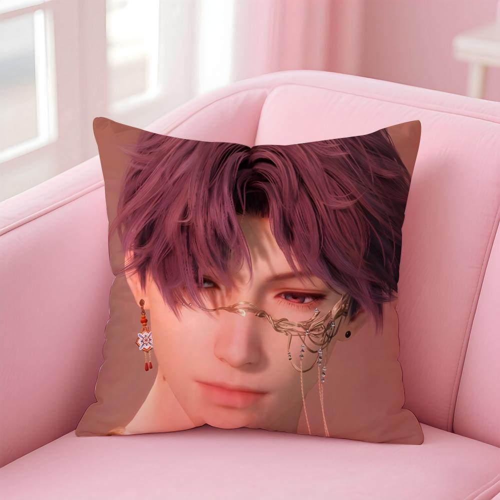 Game Rafael Love DeepspaceCool Cushion Cover Pillowcase Short Plush Invisible Zipper Room Sofa Cushion Cover