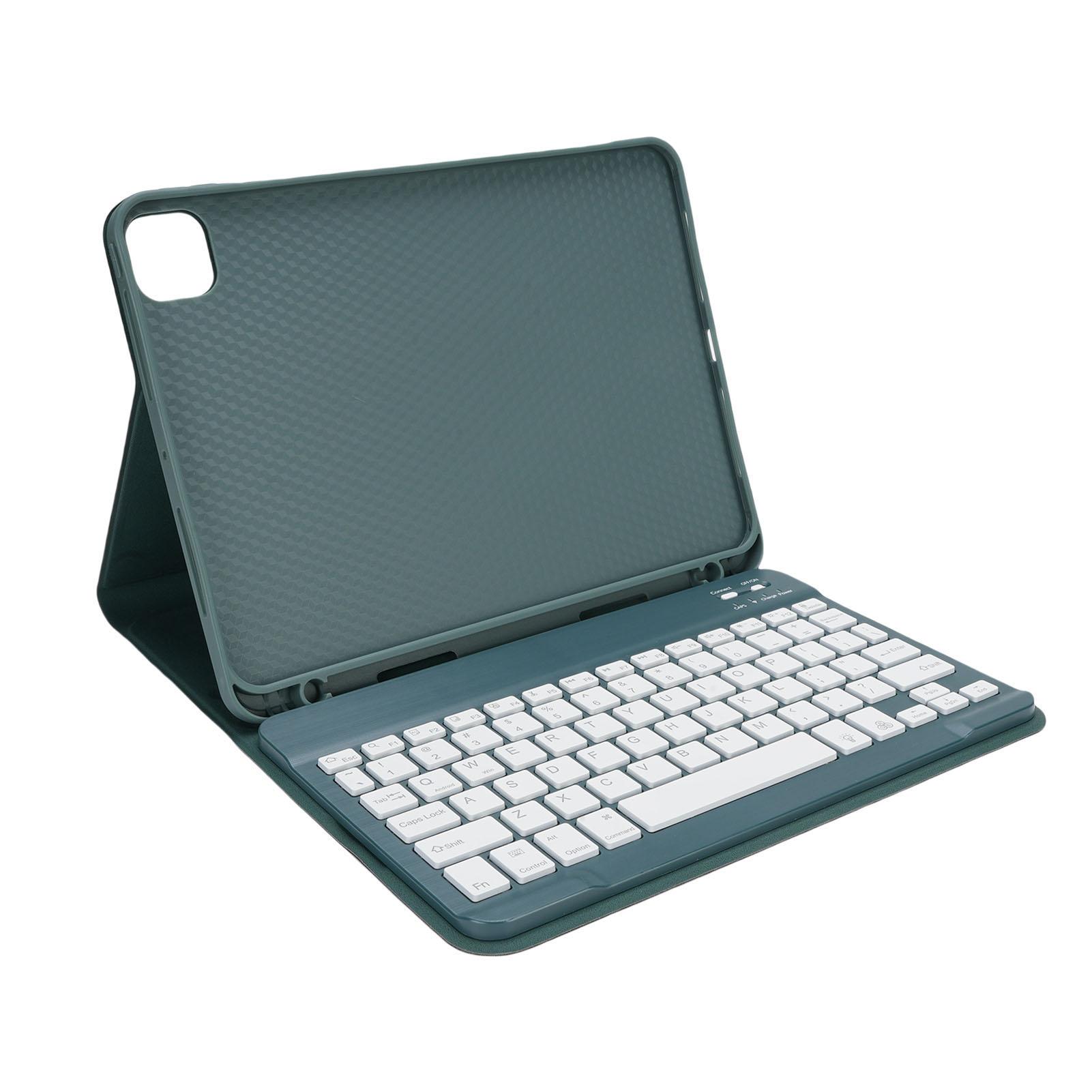 

Keyboard Case Fit for IPad Pro 11 M4 2024 Tablet 7 Color Backlit Wireless Magnetic Detachable Keyboard Protective Case зелёный