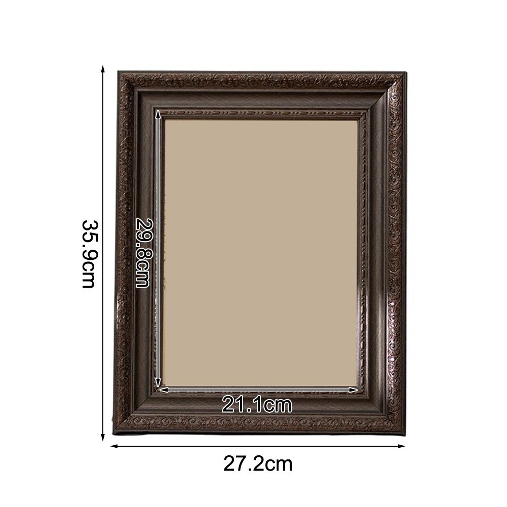 Holz für A4-Fotorahmen im Vintage-Stil für Schreibtisch- oder Wanddekoration, geeignet für Fotos, Zertifikate oder Kunstwerke