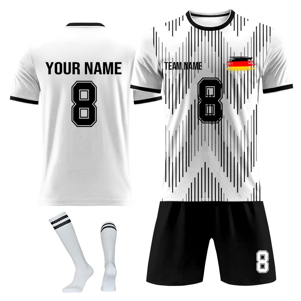 Personalised Shirts Kit Mens Girls With Name Number Custom Football Jerseys For Boys Training Suit