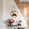 2D Flat, Retro-style, High-end Round Aluminum Wall Decoration, Available in Various Sizes. No Parking Allowed. Suitable for Indoor and Outdoor