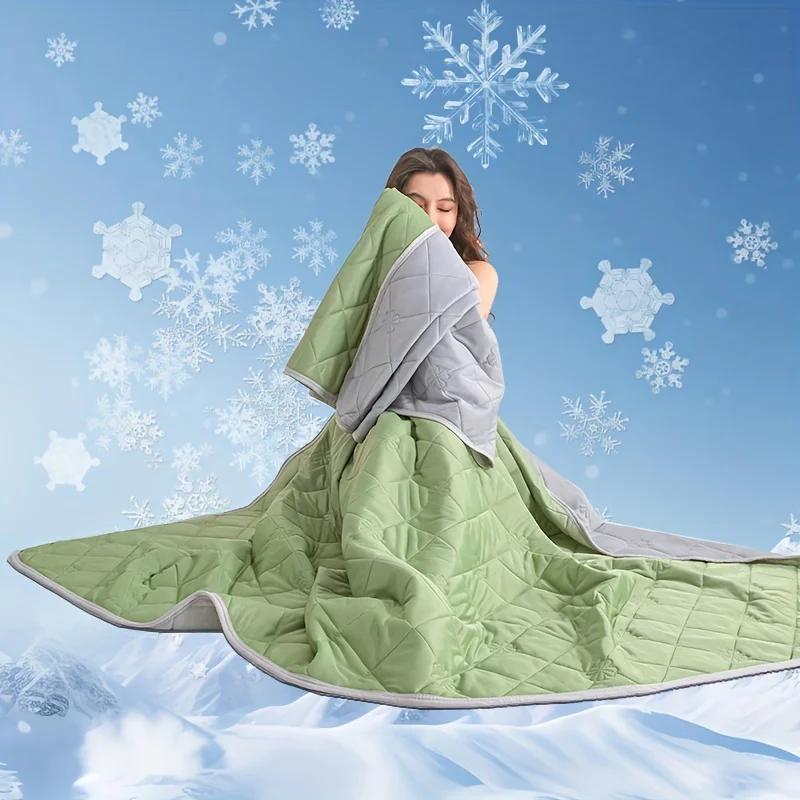 Spring Summer Large Cooling Blanket for SleepersDual-Sided Soft&Lightweight Bedding Throw Machine Washable