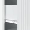 White Drawer Cabinet 33 x 34.5 x 87 cm Particleboard