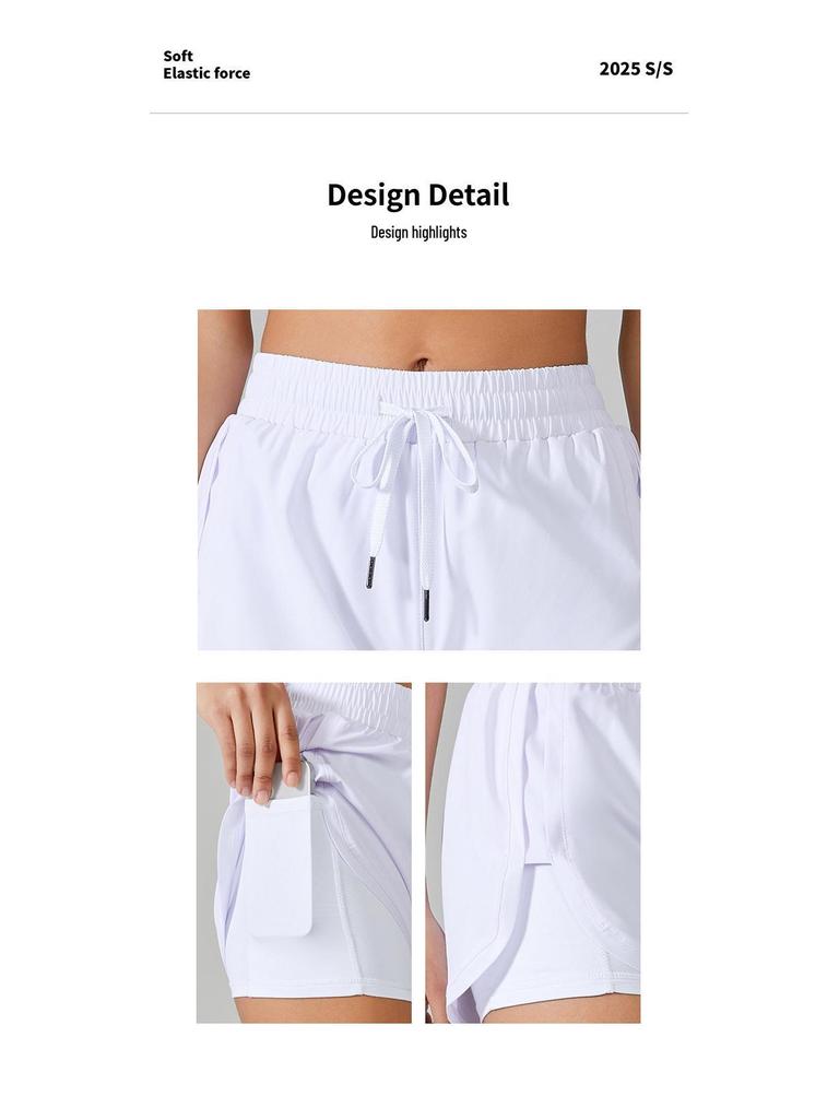 Women's 2025 Summer Slimming Yoga Sports Shorts - Anti-Exposure Marathon Running Pants