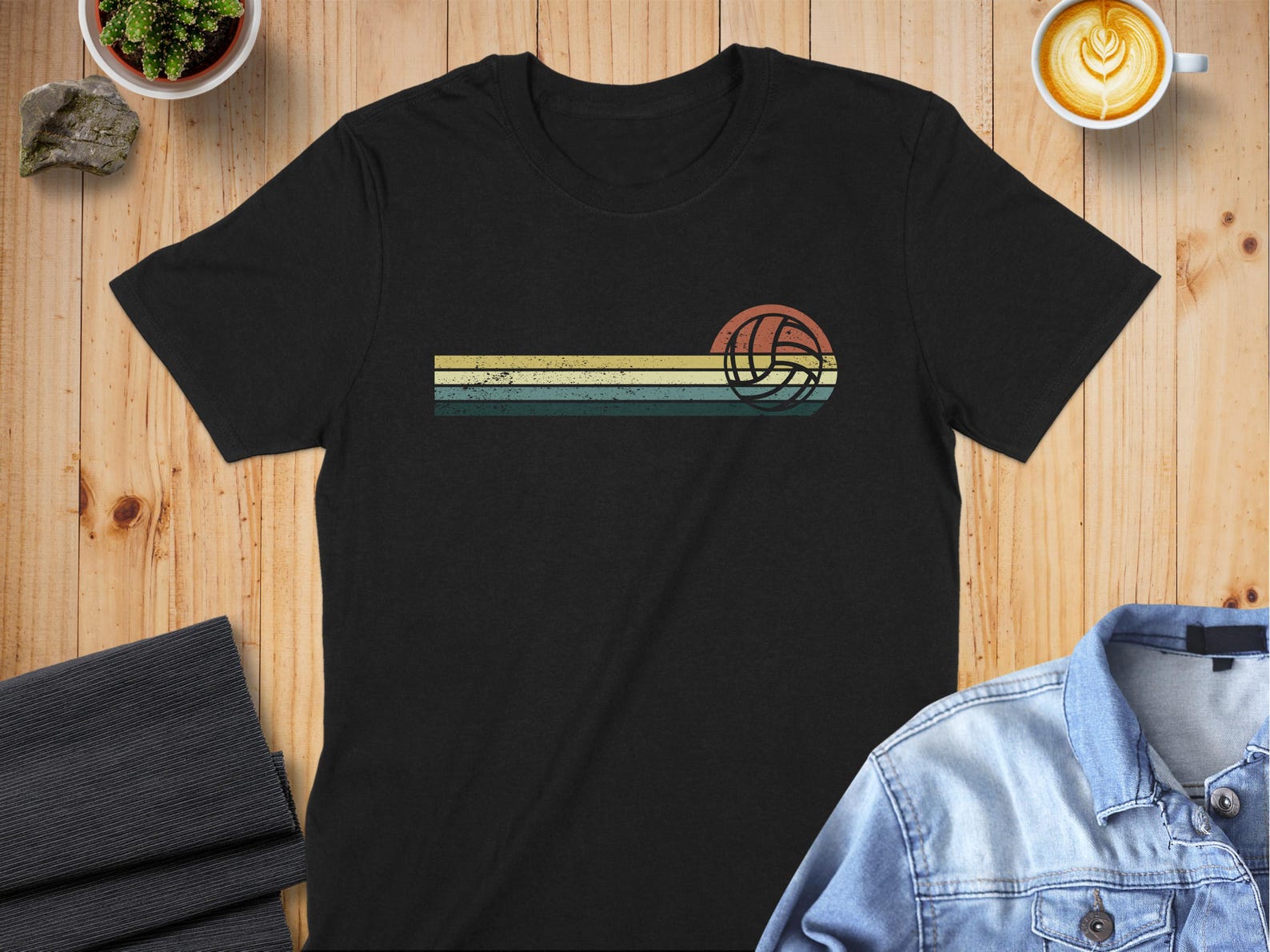 Volleyball Vintage Pritschen T-Shirt Beach Volleyballer - Premium Shirt S