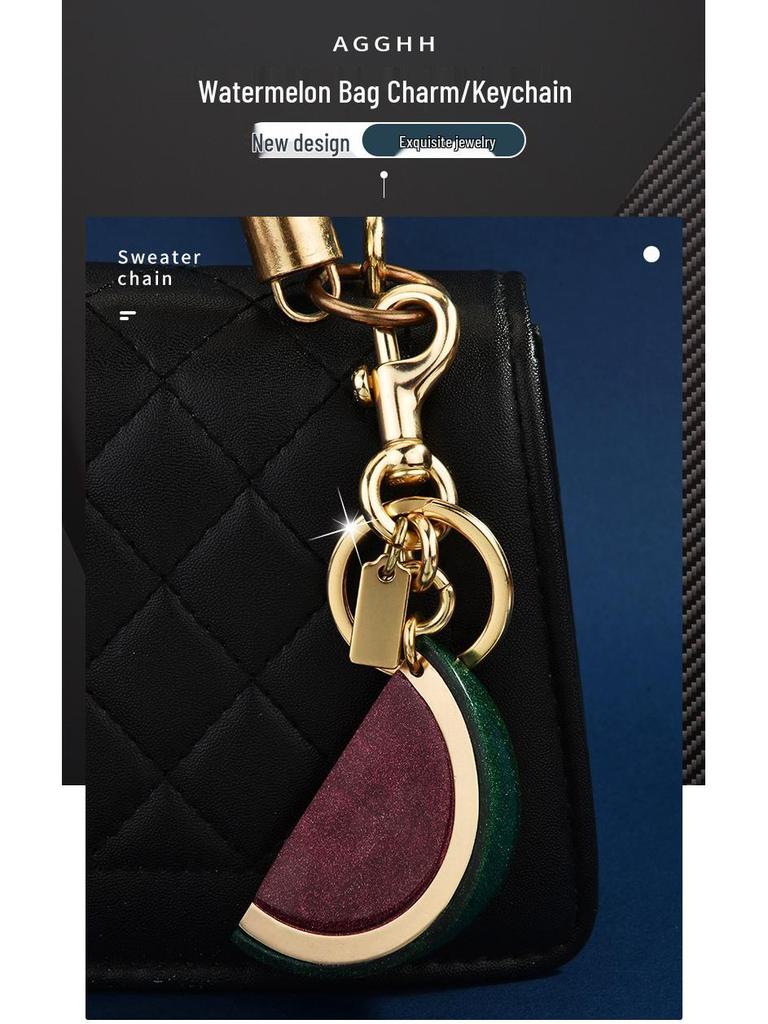Exquisite Women's Watermelon Pendant Keychain Bag Charm