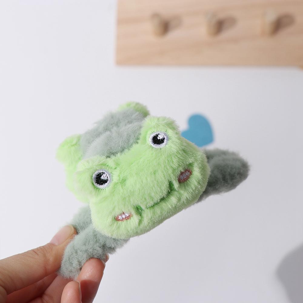 Elegant Doll Plush Panda Hair Claw Rabbit Frog Animal Shark Clip Cartoon Large Size Winter Cross Hair Clip Daily