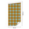 Yellow and blue checkered wallpaper, gold and turquoise, 50x1000