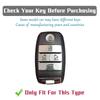 Anti-Scratch Car Key Fob Cover for Kia Sorento Sedona Sportage Grand Carnival K5 KX3 K4 Protective 5 Buttons TPU Key Case Bag