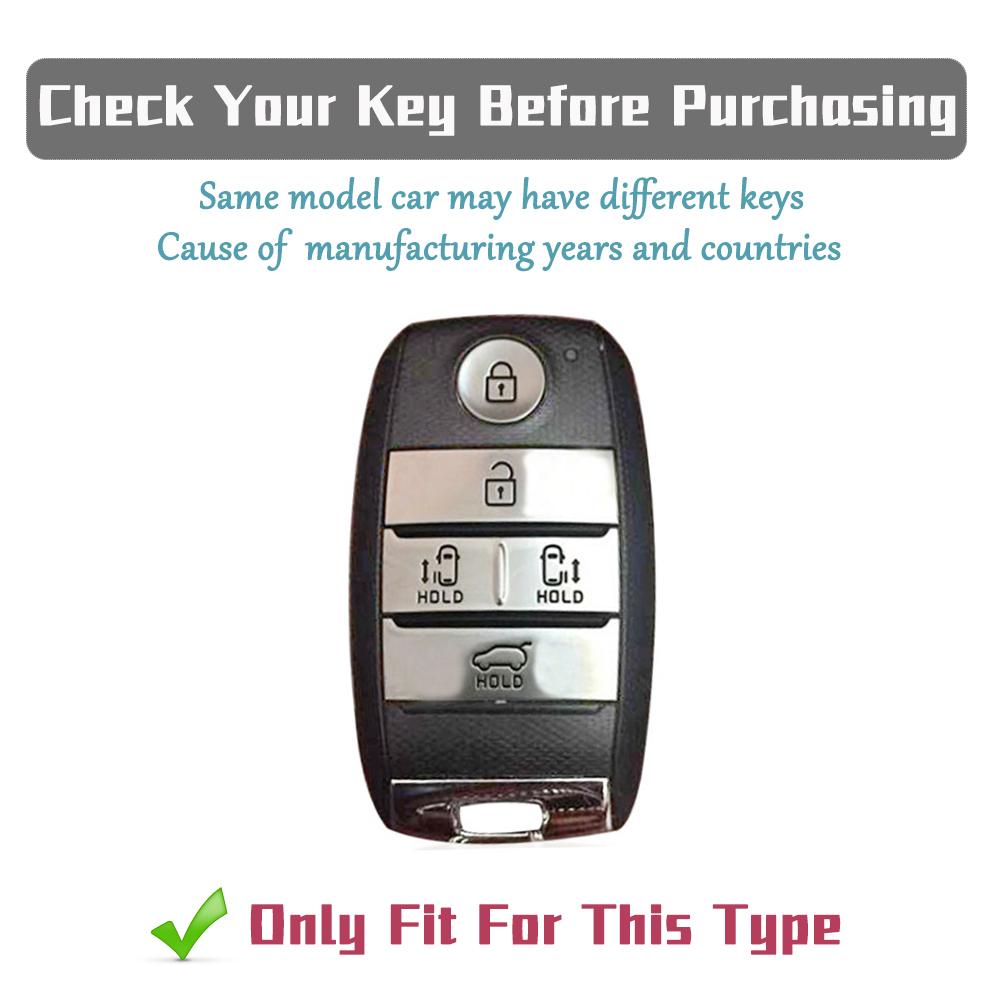 Anti-Scratch Car Key Fob Cover for Kia Sorento Sedona Sportage Grand Carnival K5 KX3 K4 Protective 5 Buttons TPU Key Case Bag
