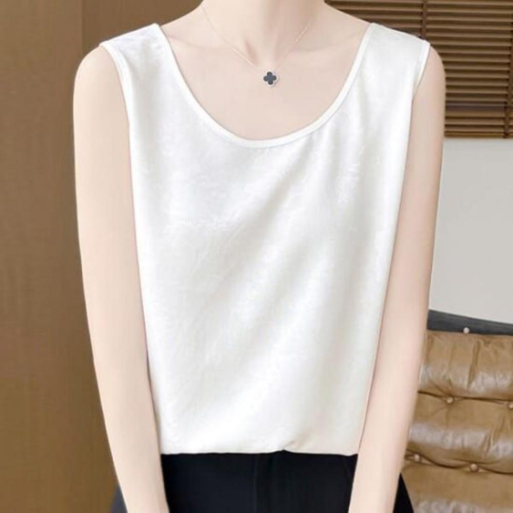 Navava Women VinTage Chic Round Neck Sleeveless T shirT nT2831